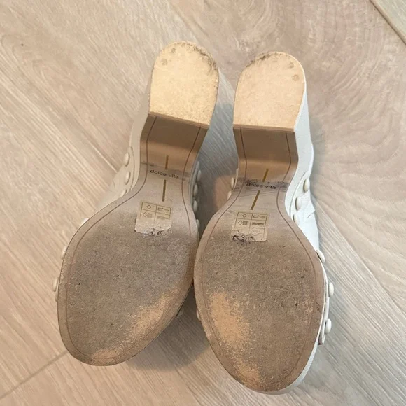 Dolce Vita Ivory Women's Emol Platform Clogs - Picture 4 of 6